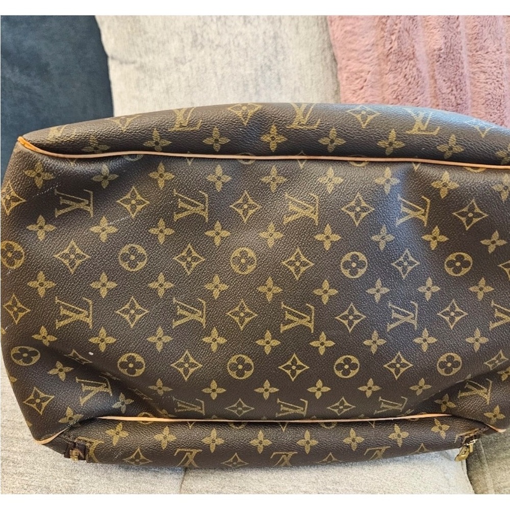 LOUIS VUITTON Evasion Vintage Leather Travel Bag Large Handbag Monogram VTG RARE - Picture 7 of 14